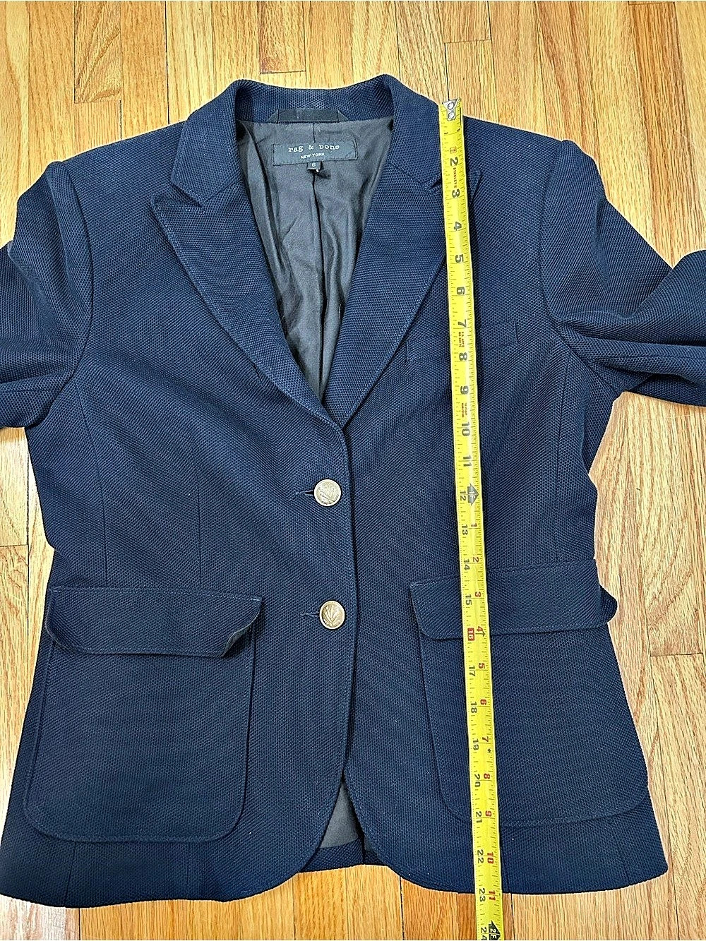 Rag & Bone Two Button Cotton Blazer - Picture 8 of 8